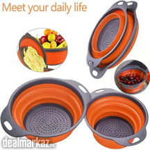 Silicone Collapsible Drainer Basket Fruit Washer for Vegetable