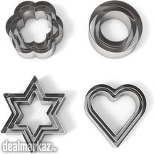 Set of 12 Cookie Cutters for Biscuits Bread Cakes
