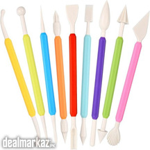 Set Of 9 Pcs 18 shapes Fondant Cake Icing Modelling Crafting Tool