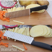 Potato Crinkle Cutter French Fries Chips Knives with Wavy Blade