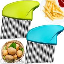 Potato Crinkle Cutter Stainless Steel Wavy Blade Chip Cutter