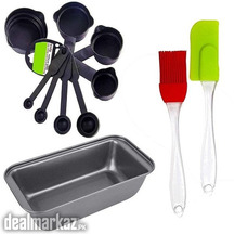 Non Stick Bread Loaf Baking Tray ,10Pcs Measuring Cups and Spoons and