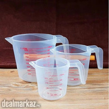 Liquid Measuring for Baking PVC Measuring Cup 3 Pieces 250,500,1000ml
