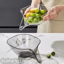 Drainage Basket Funnel Vegetable & Fruits Washing
