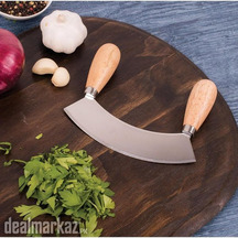 Chopper and Mincing Knife with Double Handles Stainless Steel