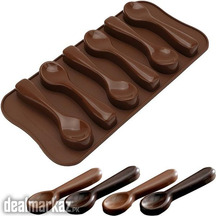 Chocolate Mold 6 Cavity Scoop Shaped Creative Jelly Mold