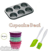 Best Cupcake Deal 6 Cupcake Muffin Tray + 50pcs Cupcake Muffin Liners