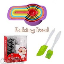 Best Baking Deal 6pcsMeasuring Spoons Set +12pcs Cake Decorating set+