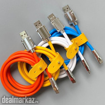Android Data Cable 120W 6A Silicone Superfast Charge cable With Light