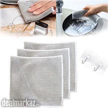 3pcs Non-Scratch Scrubbing Wire Dishwashing Cloth