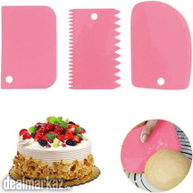 3pcs Dough Cutter Tool & Dough Scraper Plastic