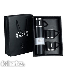 Stainless Steel Thermos 500ml Vacuum Bottle Flask Two Cups