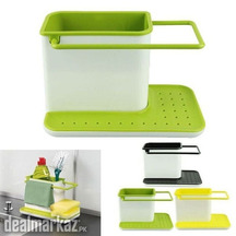 Sink Tidy Self Draining Brush Sponge Cleaning Cloth Holder