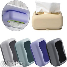 Silicone Suction Cup Rectangle Tissue Box