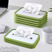 Silicone Folding Tissue Box Free Retractable Capacity