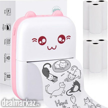 Mini Portable Bluetooth Label Printer with 200DPI High Hesolution