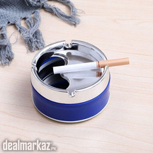 Portable Ash Tray With Rotatable Cover Lid