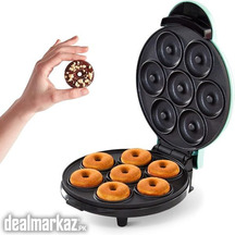 Mini Donut Maker Non-stick Surface Makes 7 Doughnuts