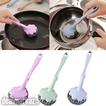 Handle Steel Wire Ball Brush Multipurpose Cleaning Brush