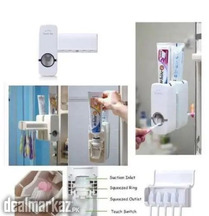 Automatic Plastic Toothpaste Dispenser 5 Toothbrush Holder Toothpaste
