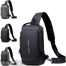 USB Charging Sport Sling Anti theft Shoulder Bag Waterproof