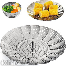 Medium Size Steamer Basket Vegetable Tray Instant Pot Steel Steamer Ba