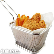 Stainless Steel Mini Square Fry Basket French Fries Holder