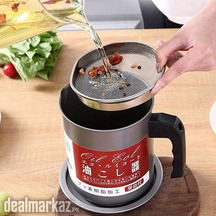 Stainless Steel Kitchen Oil Filter Tank Frying Filter Leak Proof Oil P