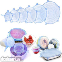 Silicone Stretch Lids Reusable Expandable Seal Bowl Covers Lid to Keep
