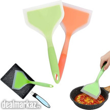 Silicone Spatula Non-Stick Shovel Wide Turner Pizza Cake Steak Beef Me