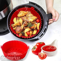 Silicone Pot Replaces Flammable Parchment Liner Reusable Air Frying Pa
