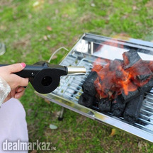 Portable Hand Powered BBQ Fan Air Blower Fast Fire Starter for Outdoor