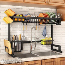 Over The Sink Dish Drying Rack Adjustable 85cm