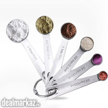 6 Pcs Stainless Steel Measuring Spoon Dosing Spoon