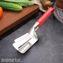 Handle Spatula Tongs Stainless Steel Grill Clamp Spatula Flipper Food