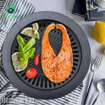 Grill Pan Smokeless Stove 12.5 inch with Removable Plate Electric Gas