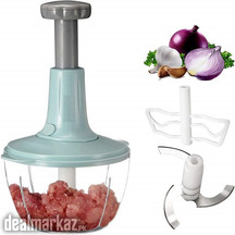 Food Chopper Large Manual Hand Press Vegetable Chopper Mixer