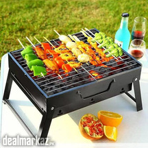 Folding Portable Barbecue Charcoal Grill Barbecue Desk Tabletop Outdoo