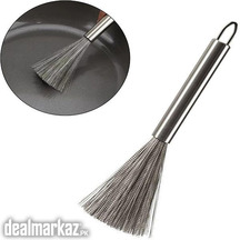 Stainless Steel Pot Brush Non Slip Handle Kitchen Clean Scrub Brush