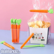 5Pcs Carrot Sealing Food Bag ClipS Refrigerator Carrots Magnets