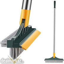 3 in 1 Floor Scrub Brush with Long Telescopic Handle