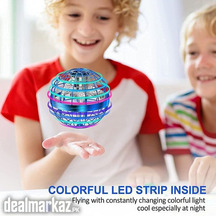 Flying Ball Toys Globe Shape Magic Controller in RGB Lights Spinner 36