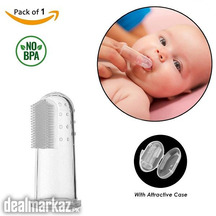 Baby Kids Silicone Finger Toothbrush Soft Safe Baby Teether