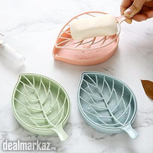 Soap Dish Leaf Shaped Shower Soap Holder with Draining