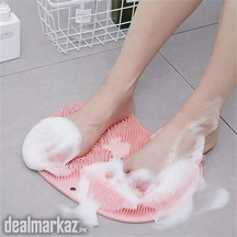 Silicone Back Scrubber for Shower Bath Wash Pad Bathroom Wall Mounted