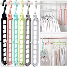 Pack of 6 Multifunctional Organizer Magic Space Saving Hangers with 9