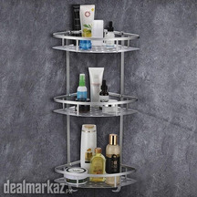 3 Layer Aluminum Bathroom Corner Shelves
