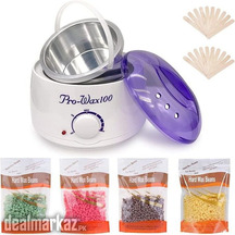 PROWAX100 Hard Wax Warmer Heater with Hair Removal Wax Beans (100 Gram
