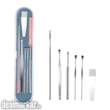 6pcs Ear Cleaning Stainless Steel tool kit Reusable ear pick wax