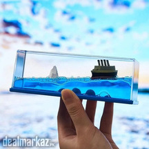Titanic Cruise Ship Liquid Wave Iceberg Decoration for Home Car Decora